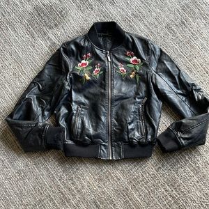 Juniors Small JouJou Faux Leather Jacket